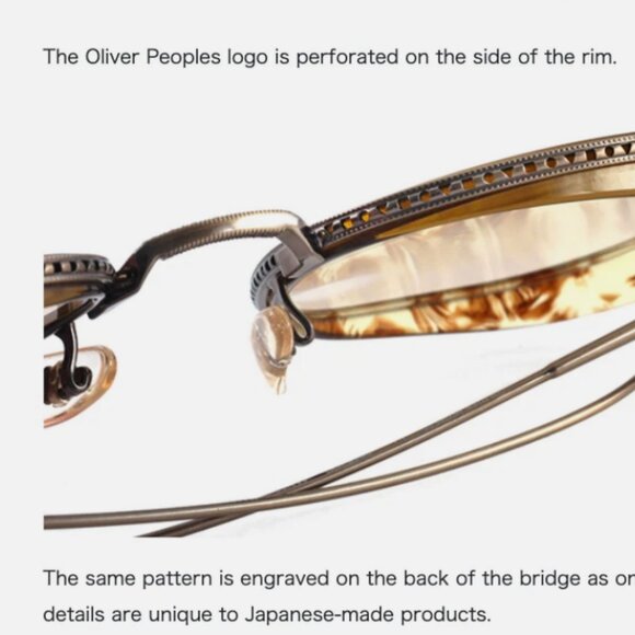 OLIVER PEOPLES TK-9 OPTICAL OV1321T in Gold/ Tuscany Tortoise MSRP$690 - Picture 6 of 13